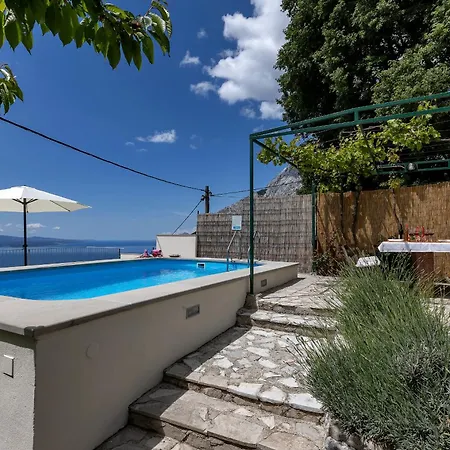 Ferienhaus Marta With Heated Pool,grill,sea View Bast