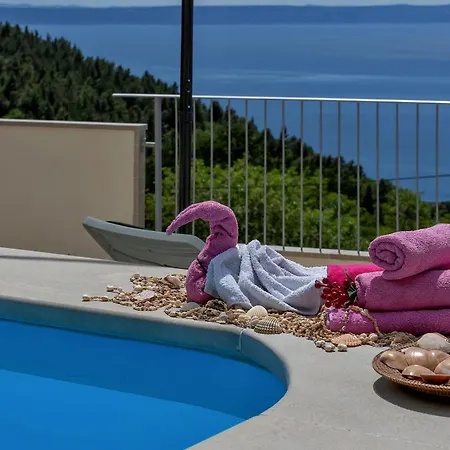 Marta With Heated Pool,grill,sea View Ferienhaus Bast