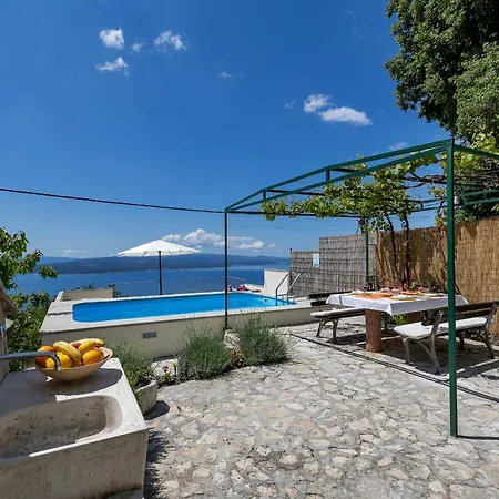 Marta With Heated Pool,grill,sea View Ferienhaus *